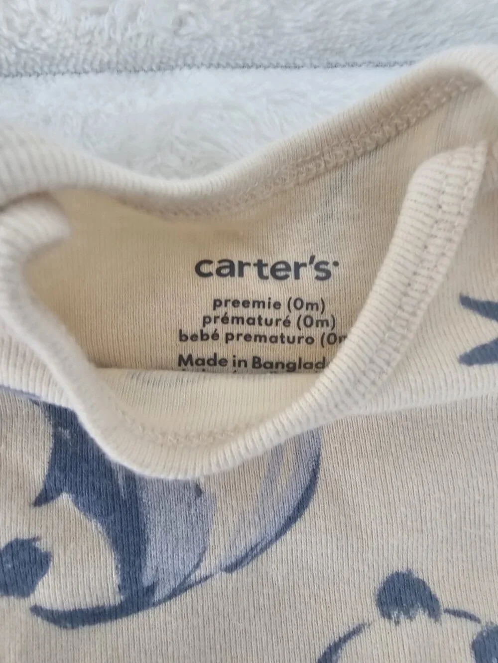 Carter's Preemie Sleeper Night Gown